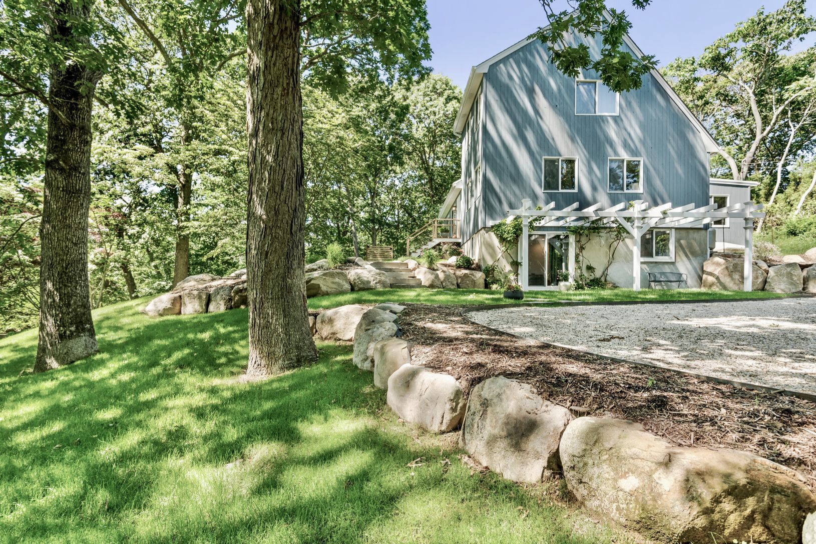  Mature trees and beautiful landscaping.