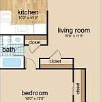 Floor PLan NG 1 bed 2nd