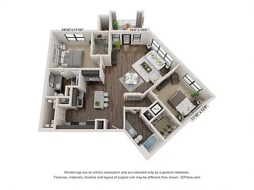 Floor plan B3