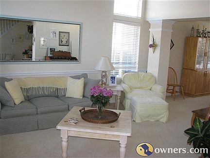 Living Room with Dining Room Entry