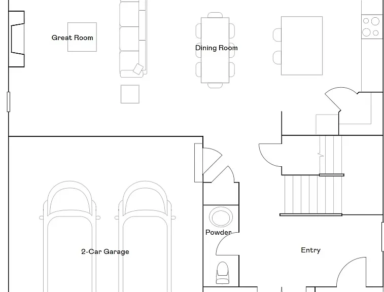 1st Floor (Ground) floor plan