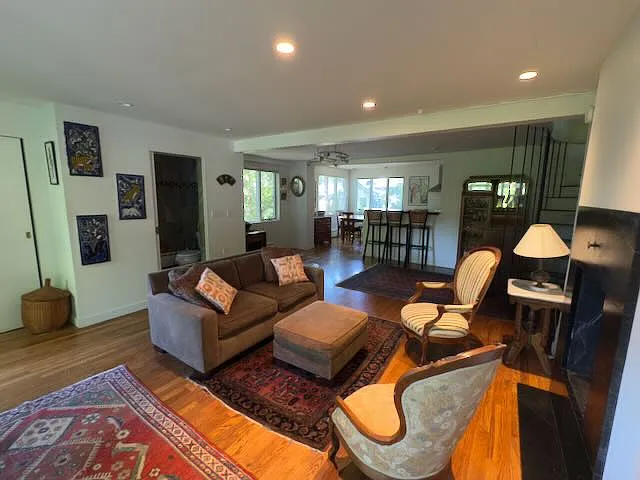 Downstairs living room.