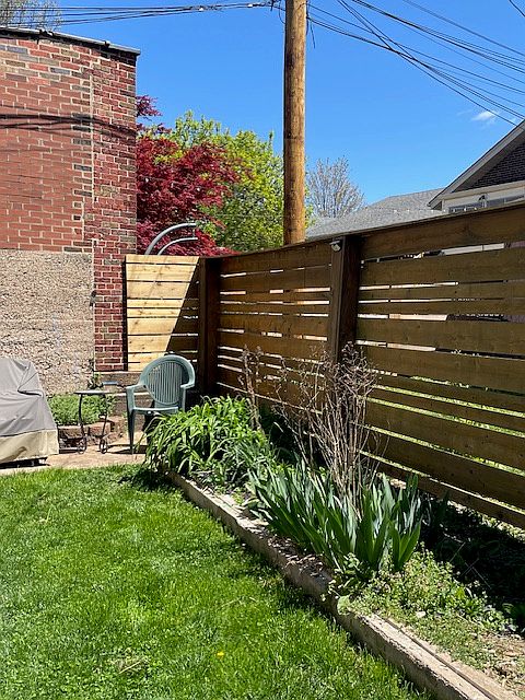 Fenced in private back yard!