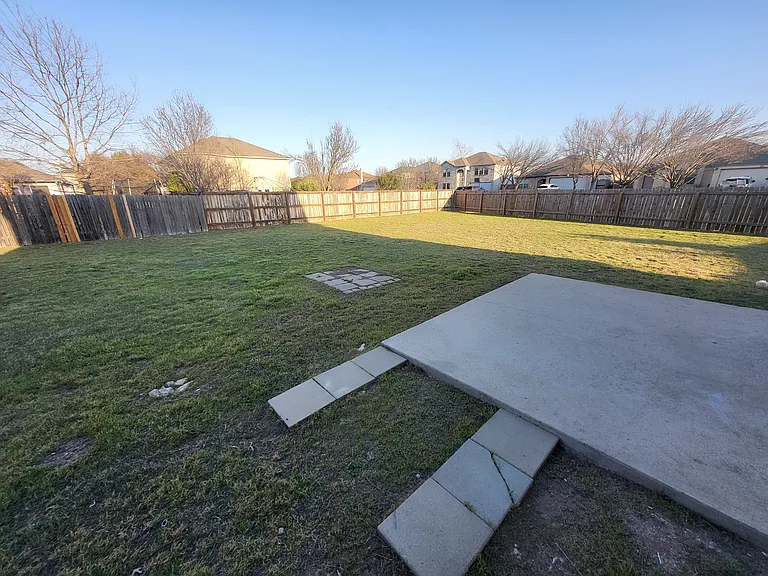 Very large yard on a corner lot