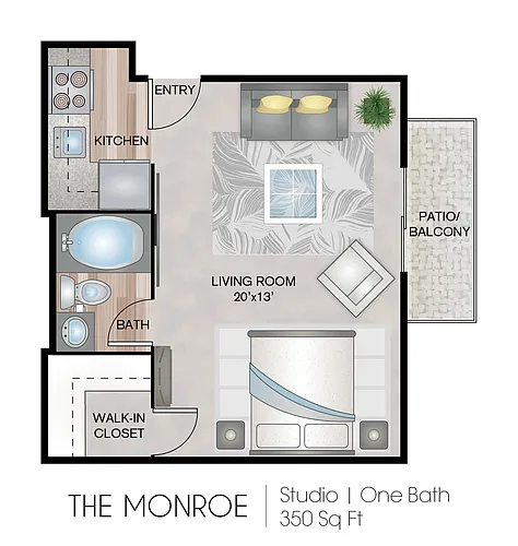 Floor plan The Monroe