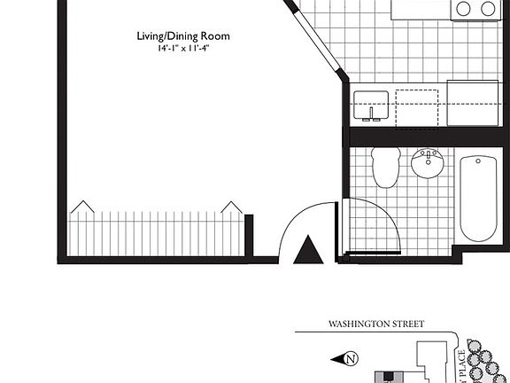2nd image of 1 West St APT 3319