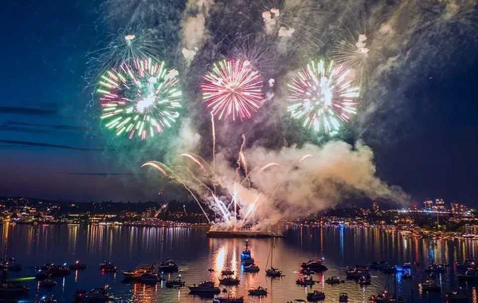 4th of July view for fireworks.