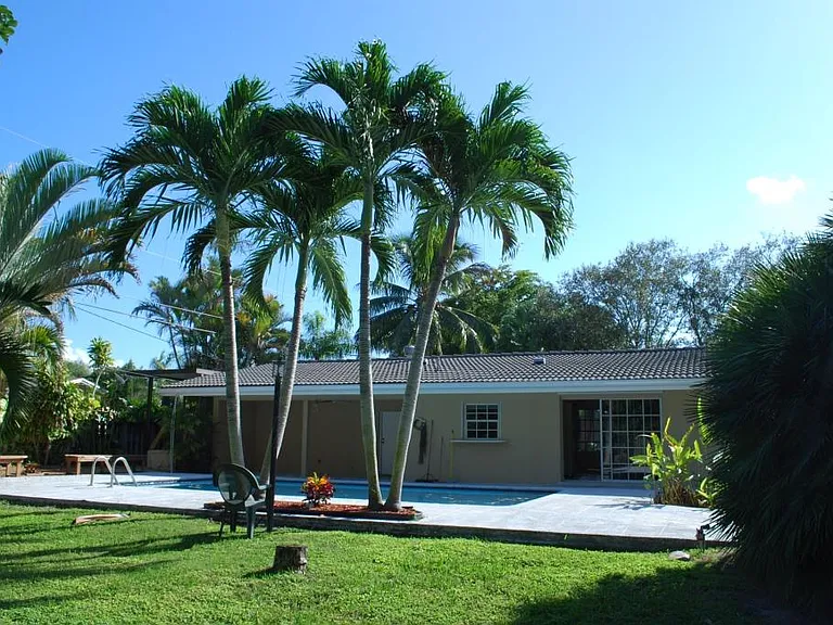 Back view of the house