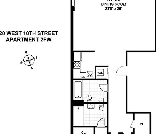 2nd image of 20 W 10th St APT 2FW