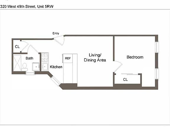 2nd image of 320 W 49th St APT 5RW