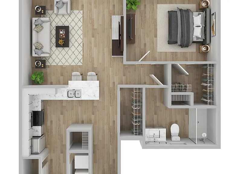 1 Bedroom | 1 Bath | 780 SF 1 Bedroom | 1 Bath | 780 SF