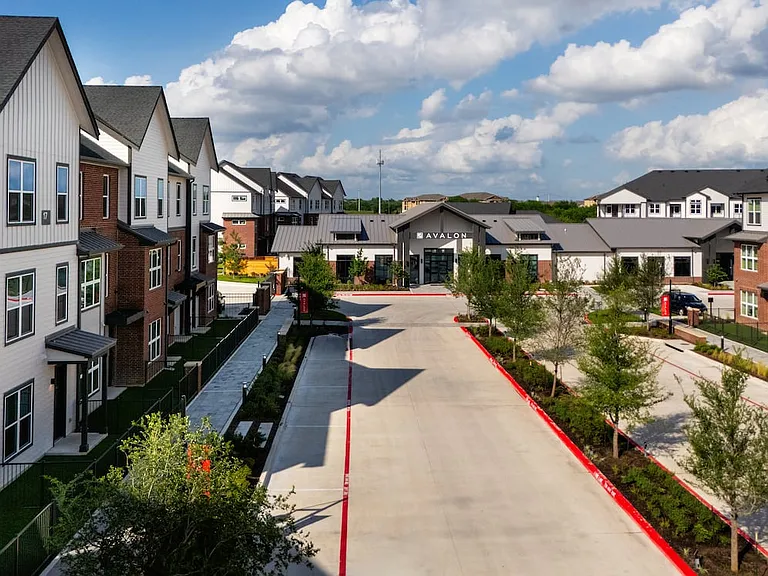 Clubhouse and townhome exterior