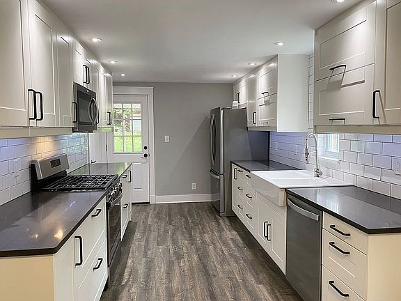 Galley kitchen. 