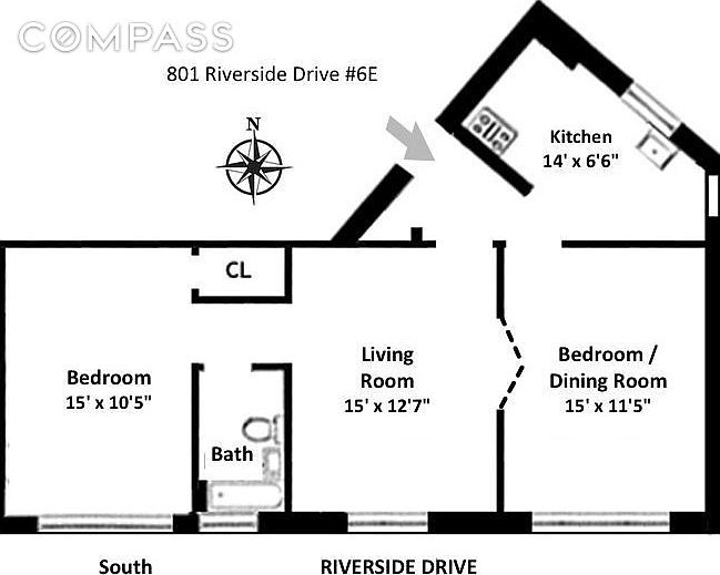 2nd image of 801 Riverside Dr APT 2E