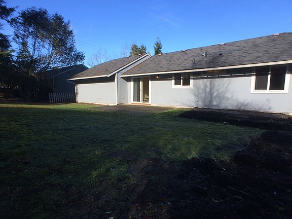 Large back yard.