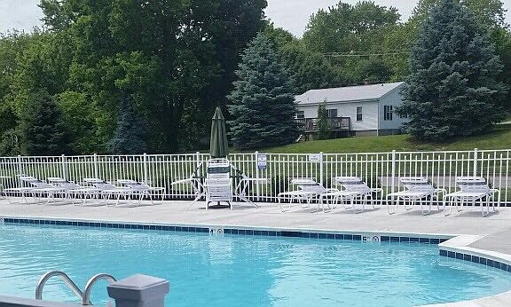 Enjoy the pool on a hot summer day.