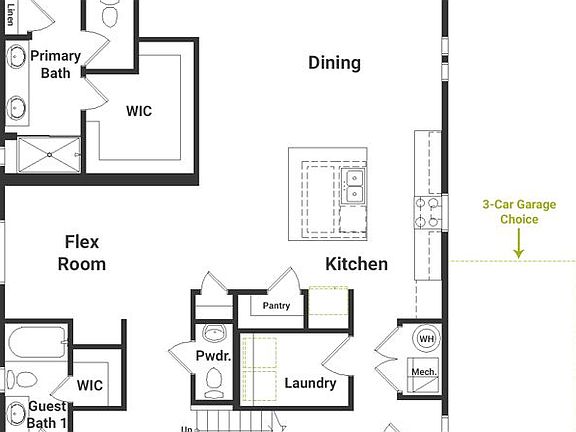 Layout of the first floor