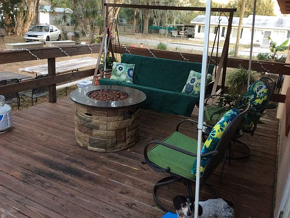 back deck seating area