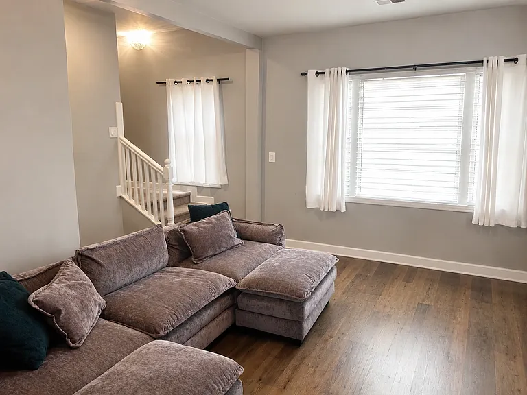 Living room with lots of natural light.