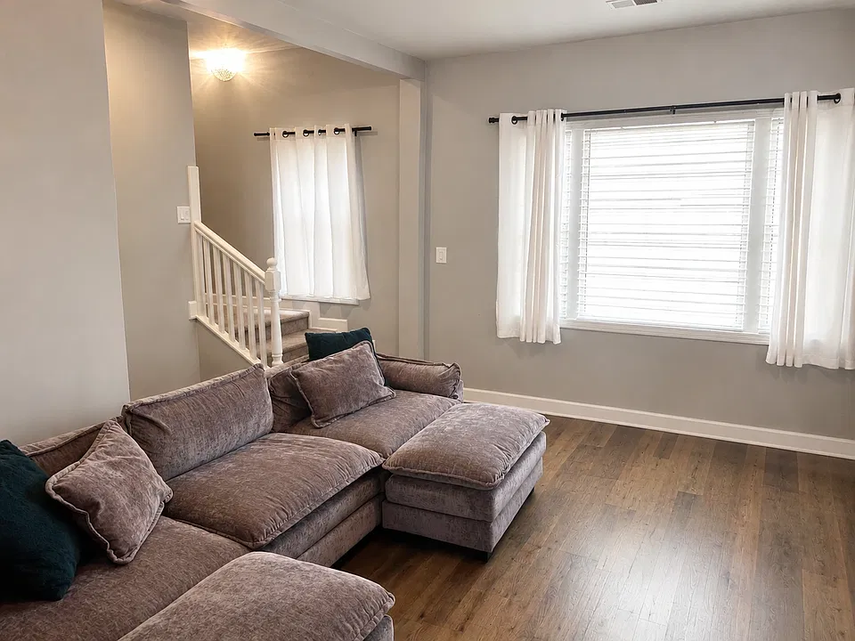 Living room with lots of natural light.