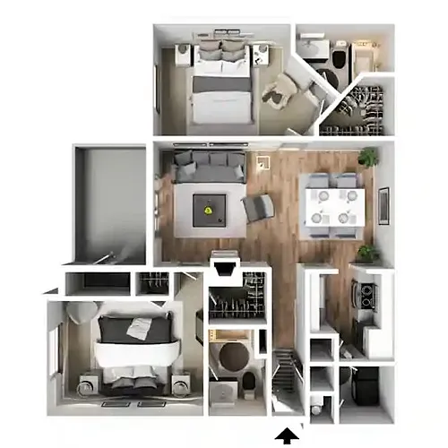 Floor plan 2 X 2