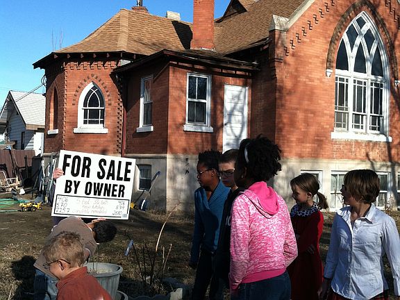 Outside view of church house