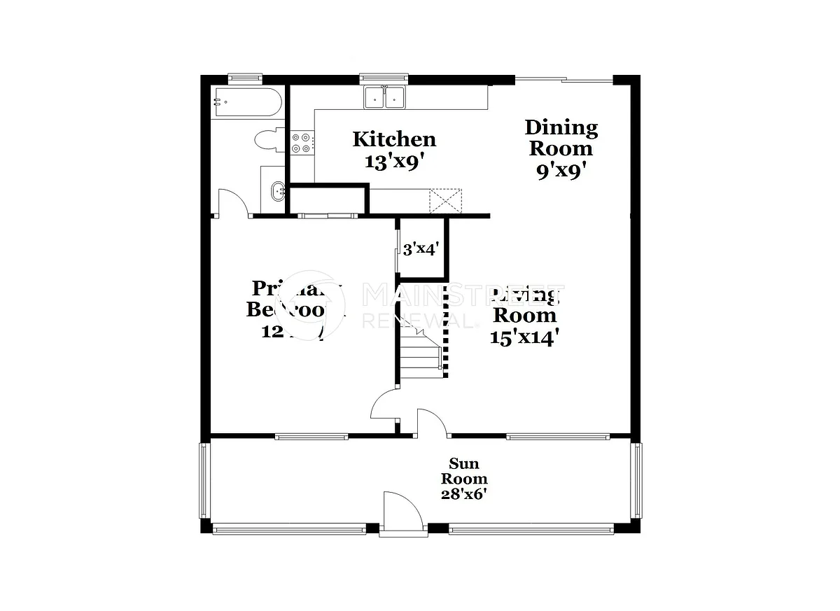 Floor Plan - 2827 Marshall Dr