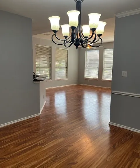 Leading in to the living room.