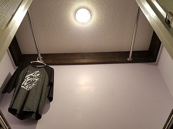 Master closet w/custom shelf