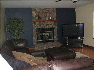 New Gas Logs in Living Room