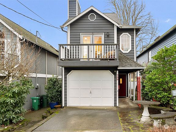 Driveway parking and attached garage>