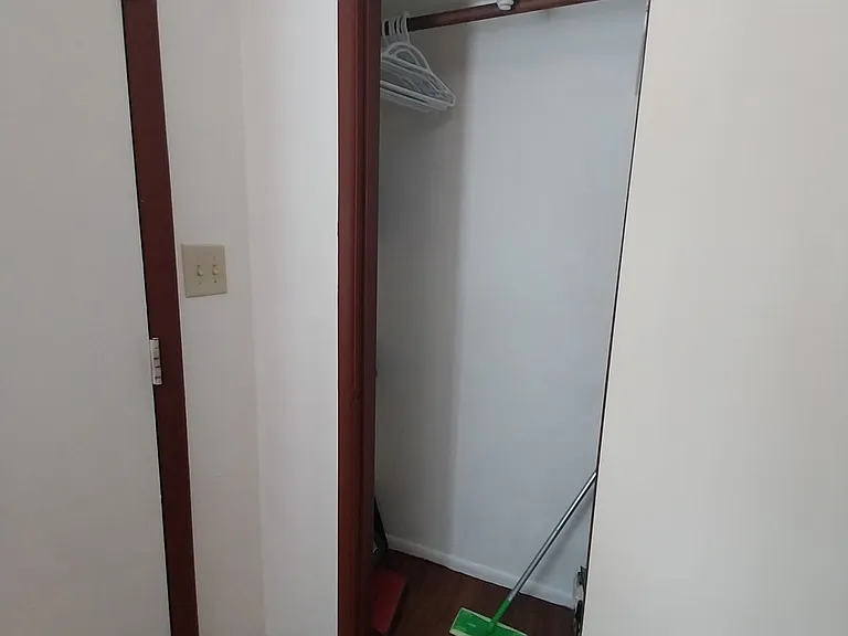 Coat/storage closet inside front door