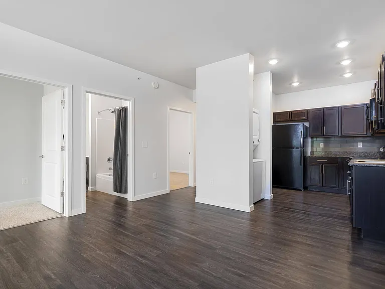 Kitchen, Dining, and Laundry Area