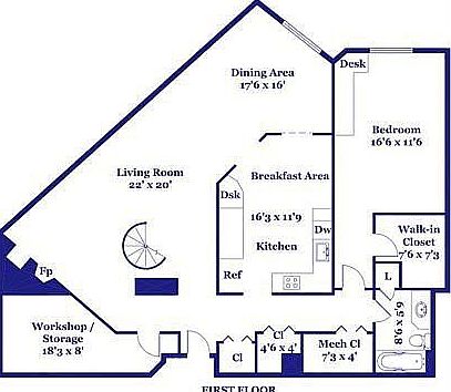 1st Floor Plan