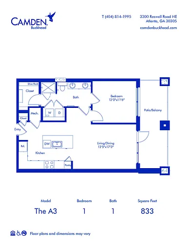 Floor plan The A3
