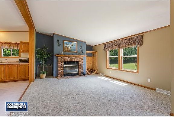 Living room open to kitchen