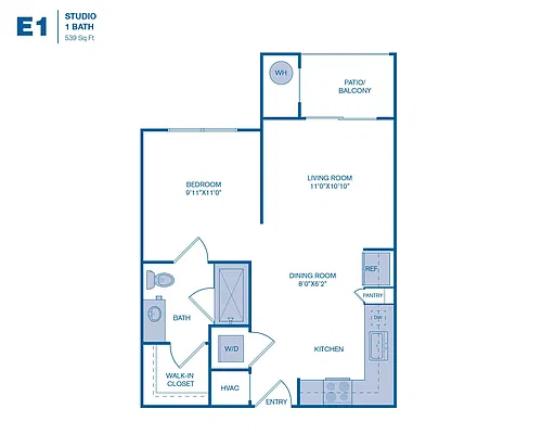 Floor plan E1