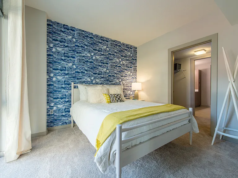 Plush carpet in bedrooms