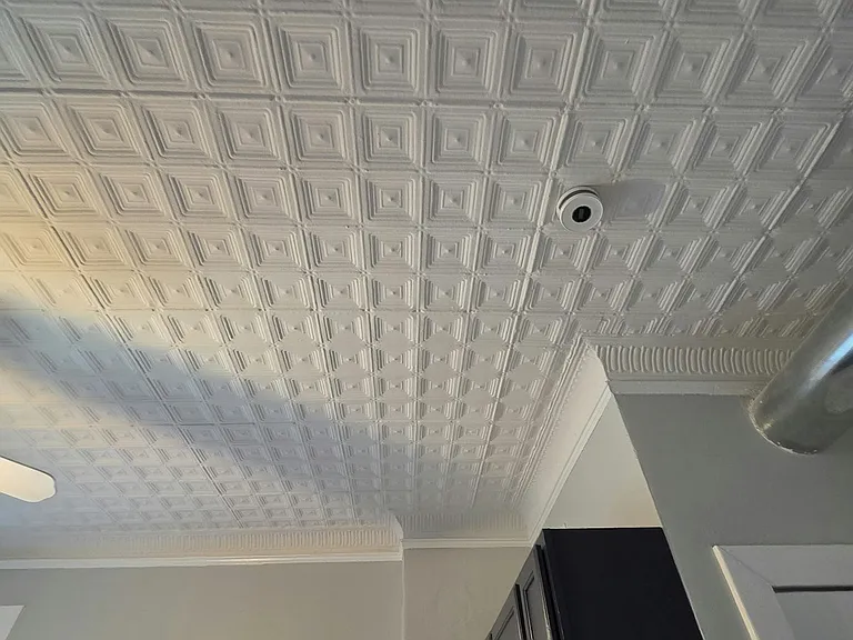 Vintage pressed tin ceiling