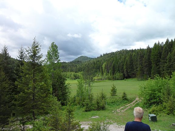 Looking out the front of Cabin