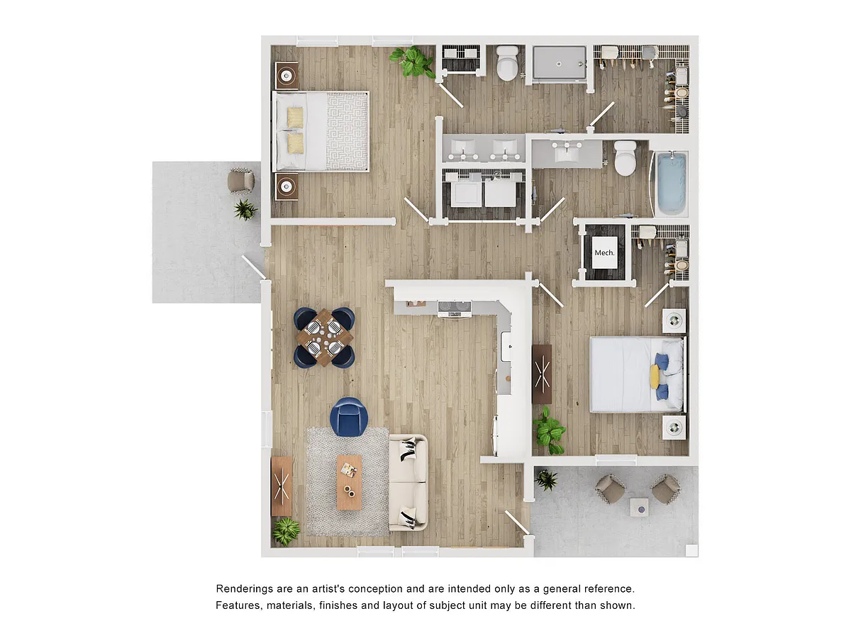 Floor plan Cottage B2