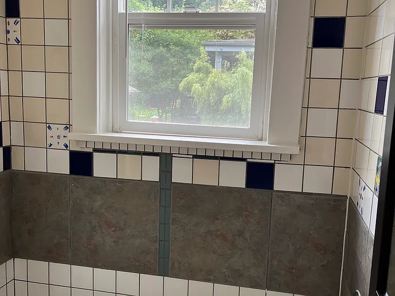 Shower in bathroom