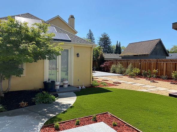 View towards yard from Cottage patio