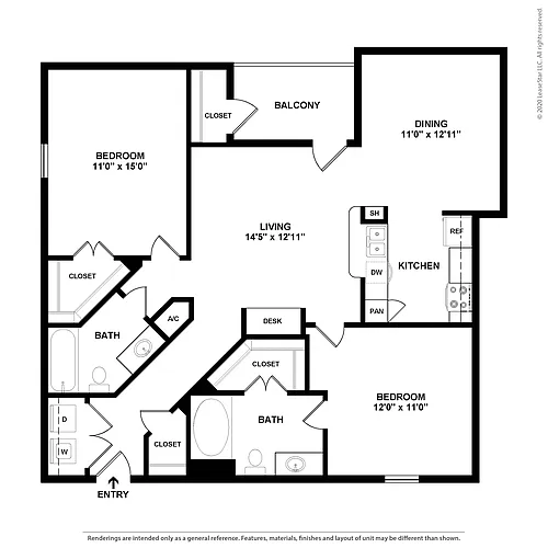 Floor plan The Menard Large