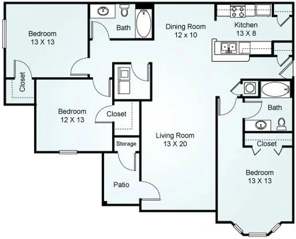 Floor plan C - The Majestic