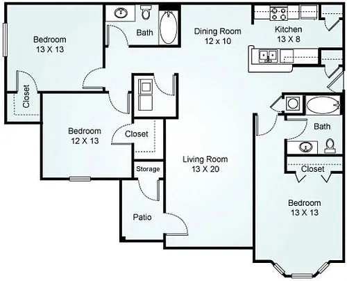 Floor plan C - The Majestic