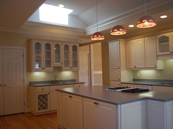 Large kitchen with several task areas