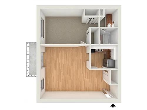 Floor plan One Bedroom