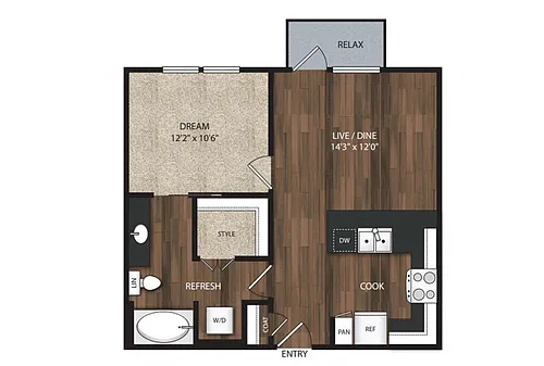 Floor plan Phase II 1x1 O