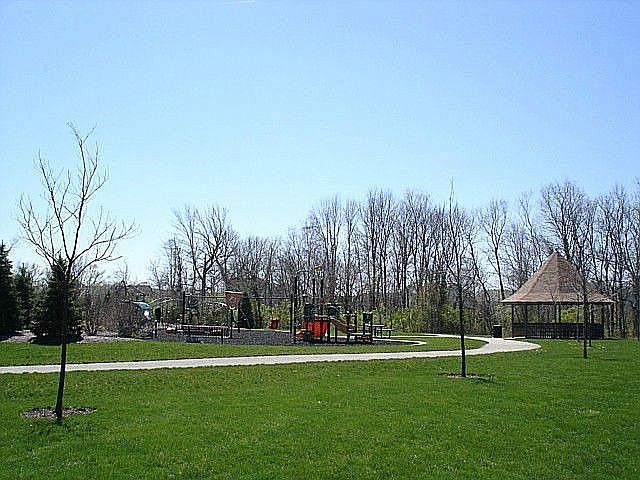 The neighborhood playground is just around the corner